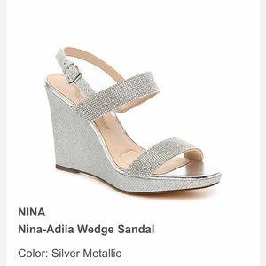 DSW Sparkling Silver Wedges